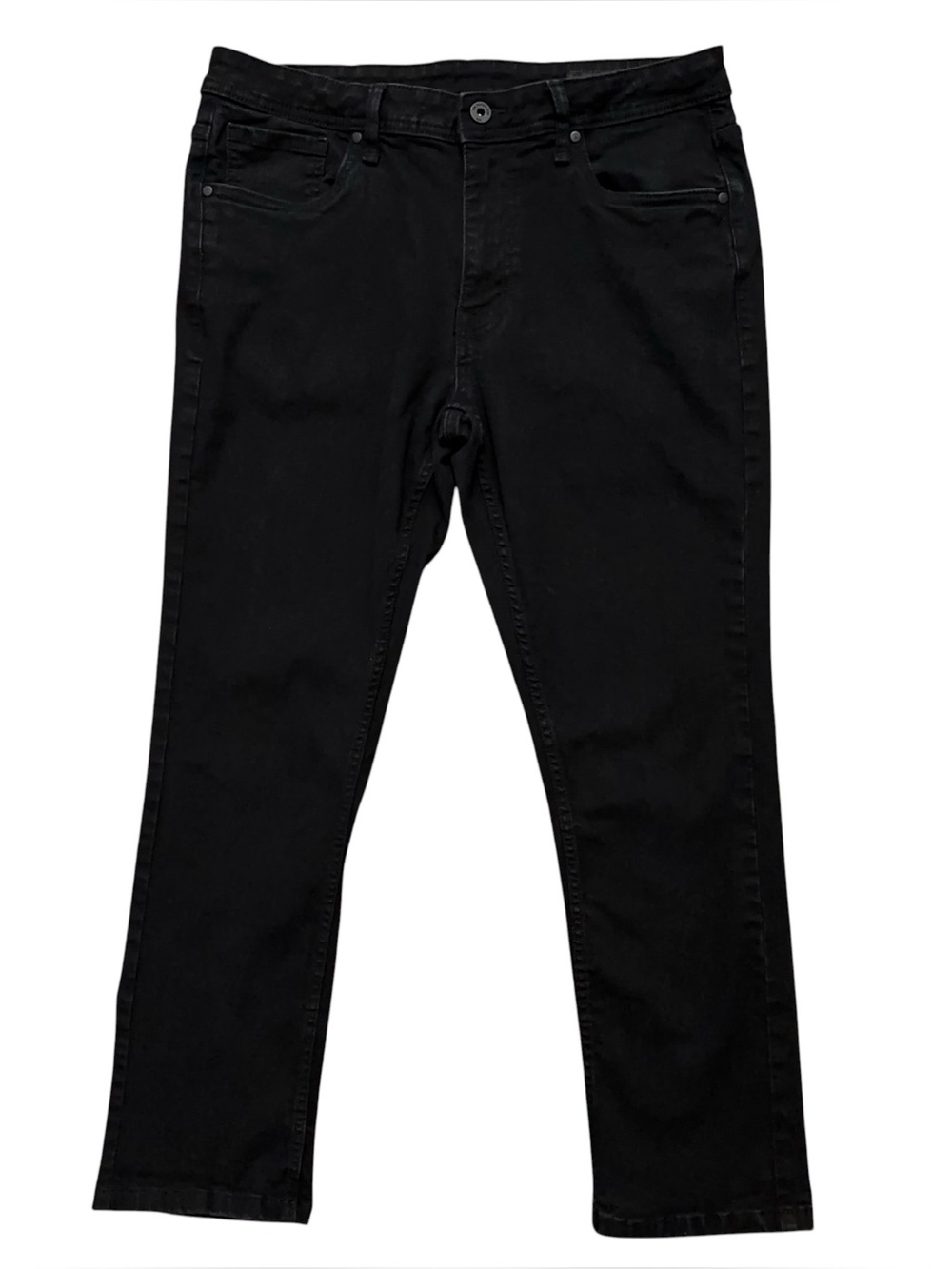 The Perfect Jean NYC Denim Jeans Mens Size 34x28 Slim Fit Stretch Black